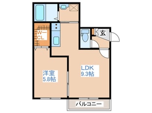 ロ－ズウッドナカノシマの物件間取画像